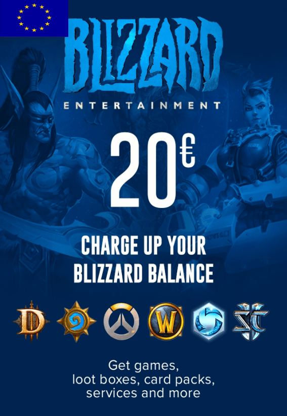 Карты пополнения Blizzard, подарочные карты Battlenet